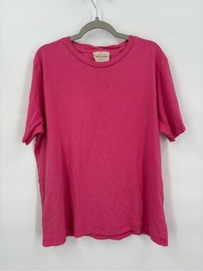 Sézane pink basic tee